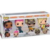 Funko bobble figure overwatch pop! 4-Pack - sombra / zarya /junkrat /mercy (glow) | ePonuda.com