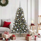 vidaXL Umjetno božićno drvce with Decorative String Lights Zelena PVC | shoptok.hr