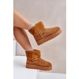 Big Star Platform snow boots with fur Big Star OO274A106 Camel | shoptok.hr