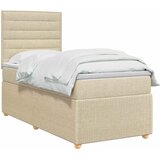  Boxspring krevet s madracem Krem 90 x 200 cm Tkanina | shoptok.hr