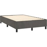 Box spring krevet s madracem tamnosivi 120 x 200 cm baršunasti | shoptok.hr