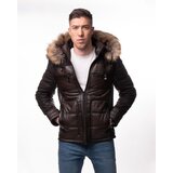 La Force Fashion muška kožna jakna bronson - tamno braon | Eponuda.com