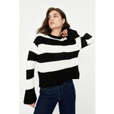Trendyol Black Color Block Knitwear Sweater Cene