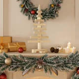 vidaXL Drveno ukrasno božićno drvce 60 cm od masivne borovine