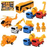 Magic Toys Truck Working: 7-delni gradbeni igralni set z avtomobili, vozili in dodatki na vztrajnik | Shoptok.si