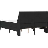  Okvir kreveta s madracem Zidne s uzglavljem 2 pcs Crna Baršun - Crna 160 x 200 cm | shoptok.hr
