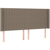  LED uzglavlje smeđesivo 203 x 16 x 118/128 cm od tkanine | shoptok.hr