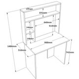  radni sto Br2-Aw atlantic pinewhite study desk | Eponuda.com