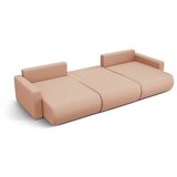 Cosmopolitan Design Rožnata raztegljiva kotna sedežna garnitura s prostorom za shranjevanje (v obliki črke "U") Belfast – | Shoptok.si