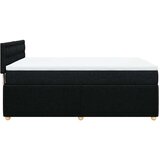 vidaXL Krevet s oprugama i madracem crni 160x200 cm od tkanine | shoptok.hr