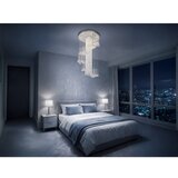  LED kristalna plafonska svetiljka NAURU LED/24W/230V, prečnik 45 cm, sjajni hrom + daljinski upravljač | Eponuda.com