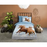 Good Morning Plava pamučna dječja posteljina za krevet za jednu osobu 140x200 cm Free – | shoptok.hr