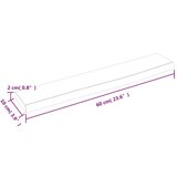 Stenska polica 60x10x2 cm neobdelana trdna hrastovina, (20915311) | Shoptok.si
