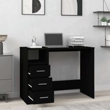  Radni stol s ladicama crni 102 x 50 x 76 cm konstruirano drvo | shoptok.hr