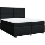  Krevet s oprugama i madracem crni 200x200 cm od tkanine | shoptok.hr