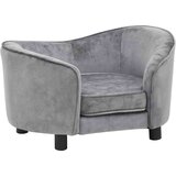 vidaXL Pasji kavč siv 69x49x40 cm iz pliša, (20655134) | Shoptok.si