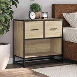 vidaXL Noćni ormarić Sonoma hrast 60x31x60cm Konstruirano drvo i metal | shoptok.hr