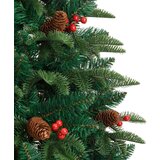  Umetna novoletna jelka s storži in jagodami 150 cm, (20887446) | Shoptok.si