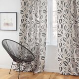 Douceur d intérieur Črna/bež zavesa 140x260 cm Alma – | Shoptok.si