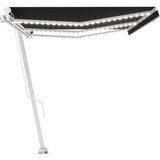  Tenda na ručno uvlačenje s LED svjetlima 600 x 300 cm antracit | shoptok.hr