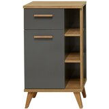 Pelipal Sivi/u prirodnoj boji nizak kupaonski ormarić u dekoru hrasta 50,5x89,5 cm Quickset 924 – | shoptok.hr