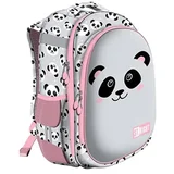 st.right grey panda školska torba s dva odjeljka, ruksak 39x29x17cm