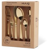 Kulig Pribor 24 kom od nehrđajućeg čelika u zlatnoj boji za 4 osobe Luce – | shoptok.hr