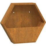  Zidne sadilice 2 kom boja hrđe od čelika COR-TEN 46x10x40 cm | shoptok.hr
