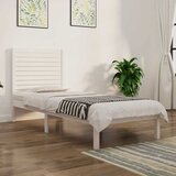  Okvir za krevet od masivnog drva bijeli 75 x 190 cm mali | shoptok.hr