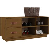  Klupa za cipele boja meda 100 x 34 x 45 cm od masivne borovine | shoptok.hr