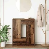  Komoda s predali in vrati, starinski les, 73x31x90 cm | Shoptok.si