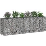  Gabionska dvignjena postelja 2 pcs srebrna 250 x 50 x 80 cm, (5000218505) | Shoptok.si