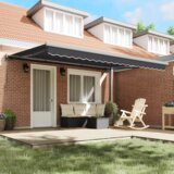 vidaXL Ročna retraktibilna tenda antracit 450x300 cm | Shoptok.si