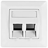 Schrack Utičnica za 2 modula pod uglom 80x80 Toolless Line HSED02UW2S | ePonuda.com