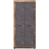 Modern Living Garderobna Omara Luna, Grafit, Stari Hrast | Shoptok.si