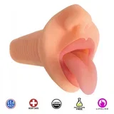 Mistress Courtney Vibrating Deep Throat Mouth Stroker