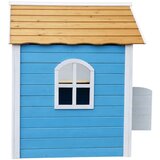 GINGER dečija drvena kućica za igru – za igranje uloga, dvorište i baštu, plava, 118×138×132,5 ( WKP-1113 ) | Eponuda.com