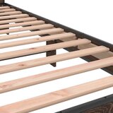  Okvir za krevet smeđi hrast 90x200 cm konstruirano drvo i metal | shoptok.hr