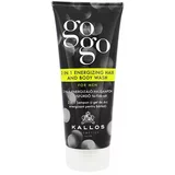 Kallos Cosmetics gogo 2 in 1 Energizing Hair And Body Wash gel za tuširanje 200 ml za muškarce