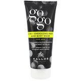 Kallos Cosmetics Gogo 2 in 1 Energizing Hair And Body Wash učvrstitven gel za prhanje 2in1 200 ml za moške Cene