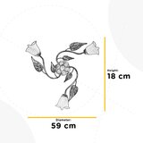 Lesnina XXXL STROPNA SVETILKA 60/60/25 cm | Shoptok.si