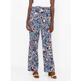 Camaieu Dark blue floral trousers - Women