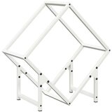  stojalo za drva belo 50x25x50 cm hladno valjano jeklo | Shoptok.si