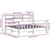  Okvir kreveta bez madraca voštano smeđi 180x200 cm od borovine | shoptok.hr