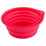 Kerbl Činija za pse i mačke za putovanje silikonska 500 ml rozi | Eponuda.com