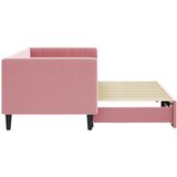  Dnevni krevet na razvlačenje ružičasti 80 x 200 cm baršunasti | shoptok.hr