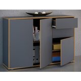 MID.YOU Komoda Salia B110, Antracit, Barva Hrasta | Shoptok.si
