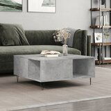 The Living Store Klubska mizica betonsko siva 80x80x36,5 cm inženirski les - Klubska Mizica, (21573906) | Shoptok.si