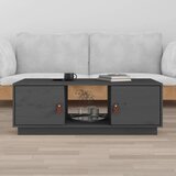  Stolić za kavu sivi 100 x 50 x 35 cm od masivne borovine | shoptok.hr