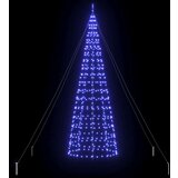 vidaXL LED božično drevesce med 800 LED Modra 400 cm elezo | Shoptok.si